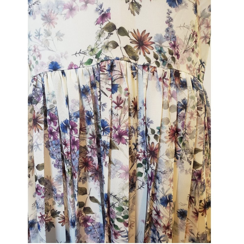 H&M Floral Pleated Midi Dress - Picture 7 of 9